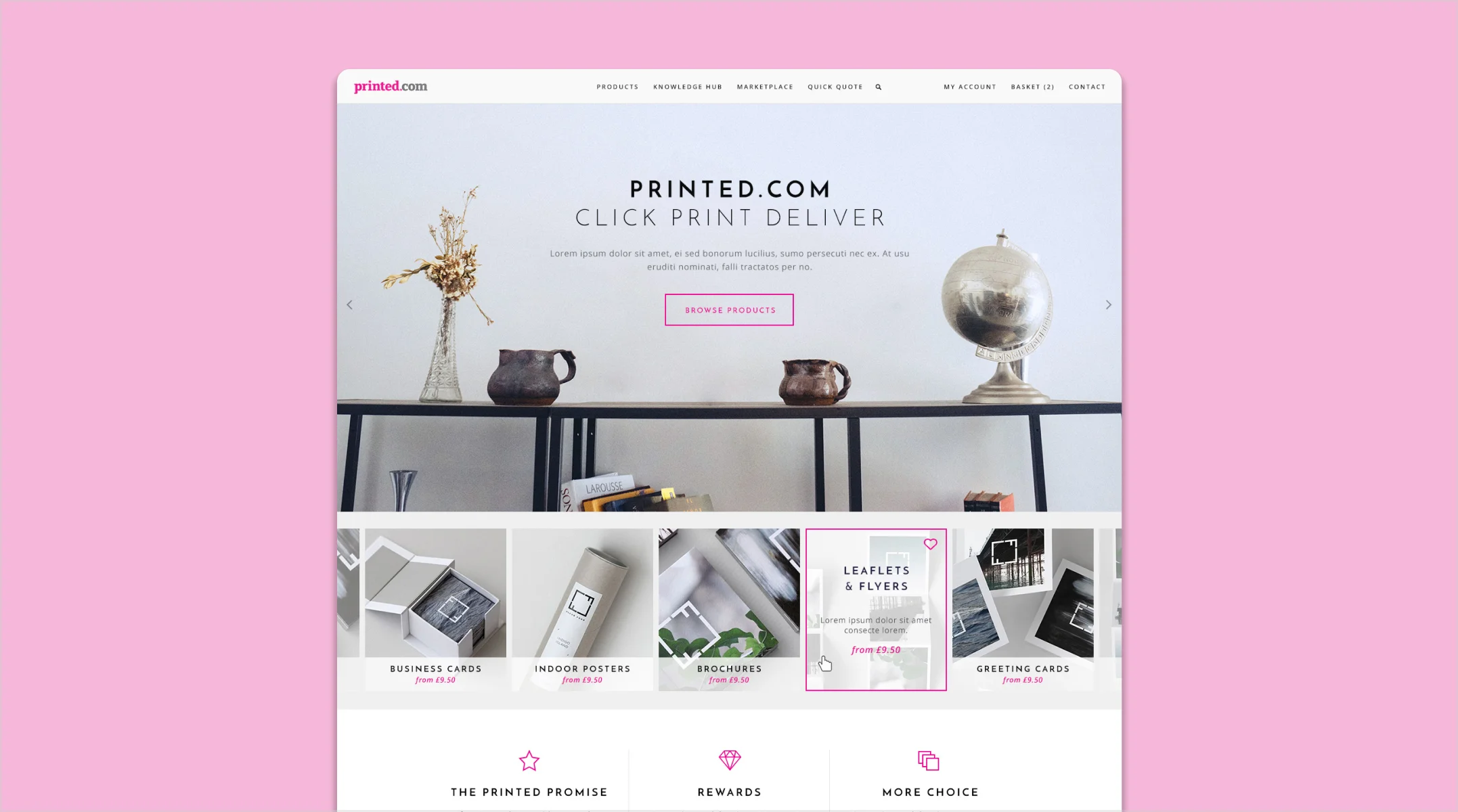 Printed.com ecommerce platform